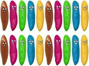 JOINPAYA 20pcs Mini Finger Sling Shot Novelty Toys Fake Poop Toy, Stretchy Funny Gaggifts Flying Games for Games and Birthday Halloween Party Favors Bag Filler Mixed