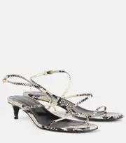 [Khaite] Khaite Loop 35 snake-effect leather sandals AU 8.5 multicoloured