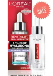 L'Oreal Paris Revitalift 1.5% Pure Hyaluronic Acid Face Serum, Hydrate & Reduce