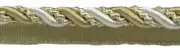 Ivory Light Beige 7/16" Decorative Lip Cord White Sands [9 Yards]