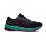 【ASICS 亞瑟士】GT-1000 11 GTX 女慢跑鞋 黑+綠 防水 支撐 亞瑟膠 1012B277-001