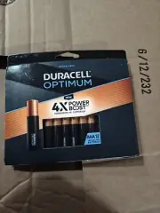 NEW FACTORY SEALED DURACELL OPTIMUM AAA BATTERIES 12 PACK