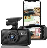 Miofive 4K Front Dash Cam, 2160P Wi-Fi Dash Camera for Cars, Built-in GPS, 3.0" IPS Screen, Night Vision, Emergency Lock, Loop Recording, 24H Parking Monitor, Supports up to 512GB