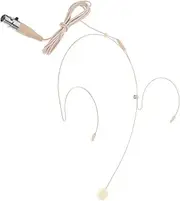 WESIEVYA Guide Microphone Binaural Microphone Decorative Microphone Skin Color Microphone Abrasive Wire Brush Containers with Lids Speaker Microphone Ear Buds Electronic Component Beige
