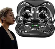 Open Ear Headphones Wireless - Clip On Wireless Earbuds,Lightweight Wireless Earbuds, Wireless Headphones with Digital Display for Long-Lasting Comfort