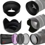 Filter Set + Hoods for Nikon 50mm f/1.8D Lens, 50mm f/1.4D, 40mm f/2.8G Lenses