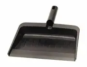 Flo Pac Flexible Dust Pan Rubberized Plastic 12 Inch Black Dustpan Case Of 24