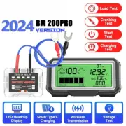 Car Battery Tester Monitor Waterproof Charging Battery Capacity Analyzer Tools