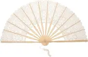 HOLIDYOYO Hand Fan Handheld Folding Fan Lace Embroidery for Festival Dance Fashion Summer Cool