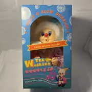 THE WALKING BUBBLY JR Battery Operated Toy in Box Blows Bubbles Walks Music