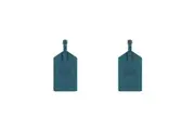 2x Legami PU Leather Suitcase Luggage Tag Label Personal Address Nametag Petrol