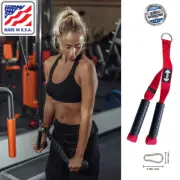 Triceps Straps Pulldown Gym Home Cable Grip Attachments