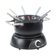 Davis & Waddell Electric Fondue 11pcs Set Matte Black 29x29x22cm