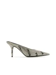 Balenciaga Embellished Square Knife Mules
