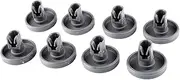 AIMALL 8X Lower Basket Wheel Kit for Dishlex Global Dishwasher DX203 DX203WK 911515039 Replacement Roller Axle