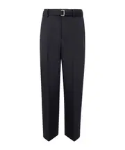 belted trousers 1,2 BLACK