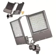 300W LED Parking Lot Lights Outdoor Dusk to Dawn, Ultra-Bright 2-Head 300W