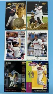 Manny Ramirez 6card Lot Includes 1997 Pinnacle Mint Limited Edition Coin