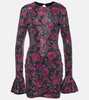 [Rotate] Rotate Floral sequined minidress AU 14 pink