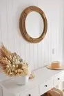 Country House Nautical Hampton Coastal Style Round Rope Mirror Medium 60cm