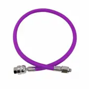MiFlex (DS) Dual Swivel LP Regulator Braided Hose Dive Second Stage Scuba Purple