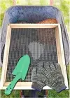 Soil Sifter, Dirt Sifter for Gardening, Compost Sifter, Garden Sieve, Light Wood
