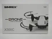 SIMREX X300C Mini Camera Drone 720P HD FPV RC Quadcopter Foldable 6 Axis Gyro