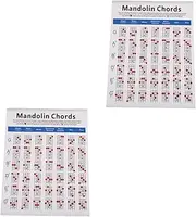 Totority Pcs Mandolin Chord Training Guide Portable Chord Poster Diagrams for Mandolin Learning
