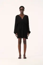 Arles Dress Black Size 10 | Elka Collective