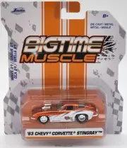 JADA TOYS BIGTIME MUSCLE WAVE 21 1963 CHEVY CORVETTE STINGRAY REAL RIDERS!