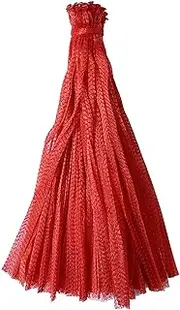 STARTIST 100Pcs Mesh Produce Bags,Reusable Nylon Mesh Bags Fruits Organizer Portable Seafood Bag Mesh Net Bag for Melon,Citrus,Outdoor, Length 50cm