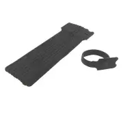 10 Pack 8" Hook and Loop Cable Organizing Ties - Black