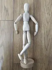 12'' Artists Wooden Manikin Jointed Mannequin Perfect for Home Decoration/Drawin