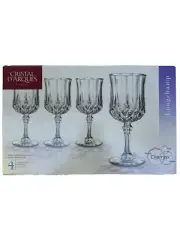 Crystal D'Arques Paris Long Champ Four Stemware Glasses