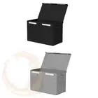 Keezi Large Toy Box Chest Storage with Flip-Top Lid Foldable Organizer Bins