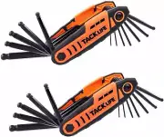 Folding Hex Keys, TACKLIFE 24pcs Ball End Folding Hex Wrench Set, 2 Pack