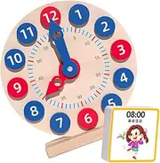 Hohopeti 1 Set Clock Educational Learning Model for Recognition Cognitive Development Present for Early Learning Activities