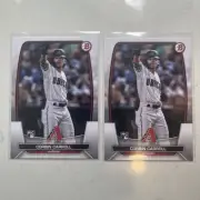 2023 CORBIN CARROLL Bowman Rookie Two Card Lot #73 Arizona Diamondbacks MLB