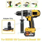 Adapter for RIDGID 18v AEG Convert to Dewalt Replace for Dewalt 18V XRP Battery