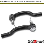 2x Tie Rod End for Toyota RAV4 Lexus HS250h NX200t Scion tC Left & Right Outer (for: Lexus)