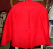 51" round handmade red tablecloth