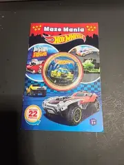 Hotwheels Maze Mania Activity Book (22 Puzzles) NEW!