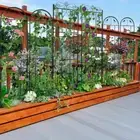 2x Garden Trellis Climbing Plants/ Potted Support Wire Lattice Panel Stake Fence