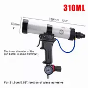 310ML Aluminium Hard Glass Glue Pneumatic Seam Sealer Glue Gun Air Rubber Tool