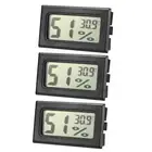 Black Digital Temperature Humidity Meters Gauge Thermometer Hygrometer 3pcs