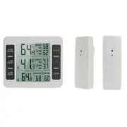 LCD Digital Thermometer Hygrometer Indoor Outdoor Temperature Humidity4729