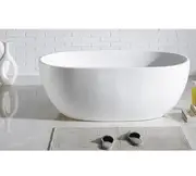1690*800*550mm/1530*770*560mm/1400*750*570mm Egg Shape White Acrylic Freestanding Bathtub