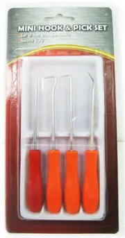4 pcs/set Mini Pick & Hook Set Seal Puller Tool Remover Extractor Repair Kit