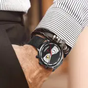 Men's Multifunctional Sports Watch with Waterproof Quartz Movement and Night Lig