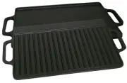 NEW King Kooker CI21GS Pre-Seasoned Cast Iron 2 Sided 15.75" Griddle